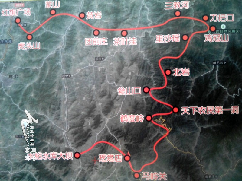 1, 中国大寨太行山168山地越野赛道